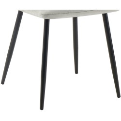 Juego de 2 sillas de comedor Tilde en terciopelo gris Juego de 2 sillas de comedor Tilde en terciopelo gris