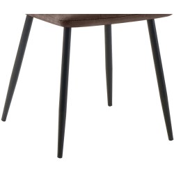 Juego de 4 sillas de comedor Tilde en terciopelo marrón Juego de 4 sillas de comedor Tilde en terciopelo marrón