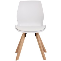 Silla Luna en plástico blanco Silla Luna en plástico blanco