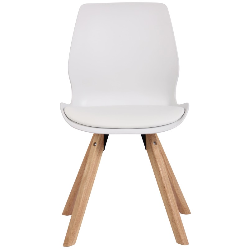 Silla Luna en plástico blanco