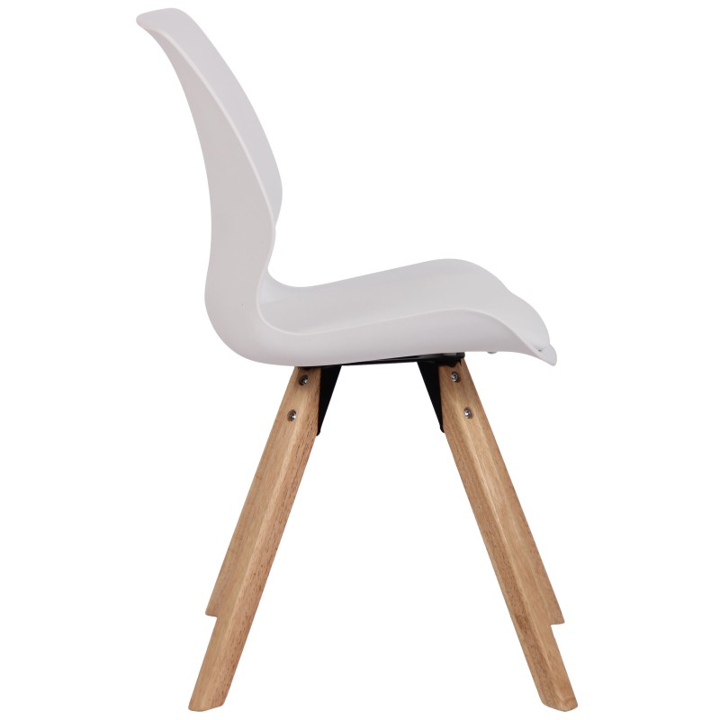 Silla Luna en plástico blanco