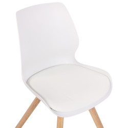 Silla Luna en plástico blanco Silla Luna en plástico blanco