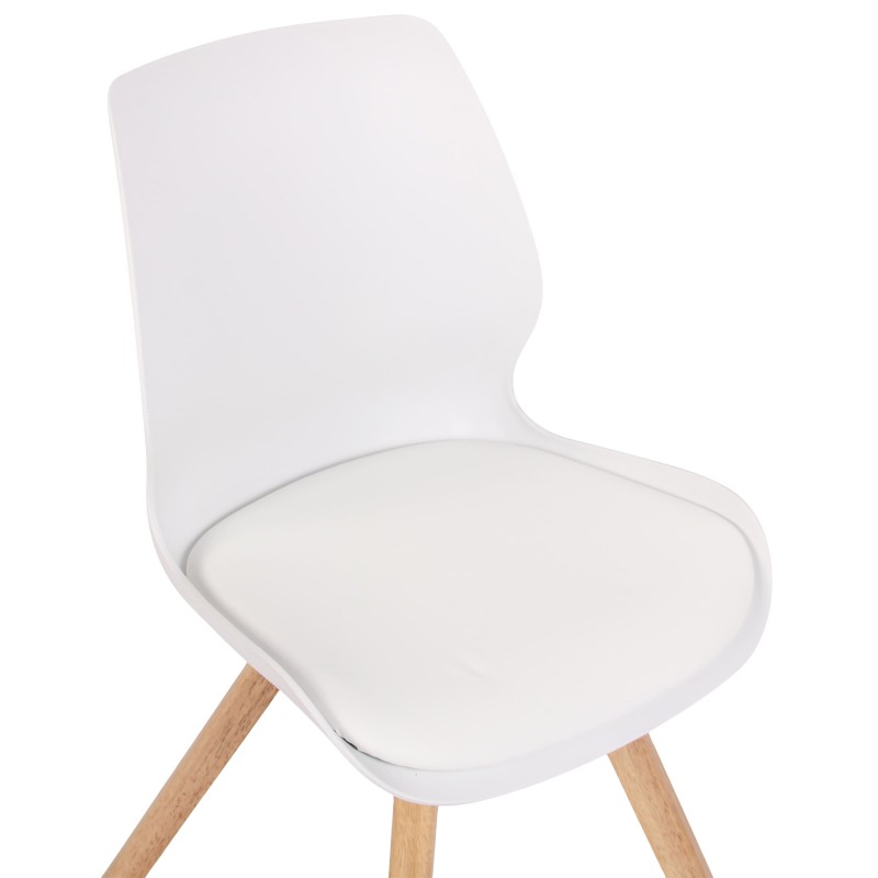 Silla Luna en plástico blanco