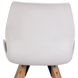 Silla Luna en plástico blanco Silla Luna en plástico blanco