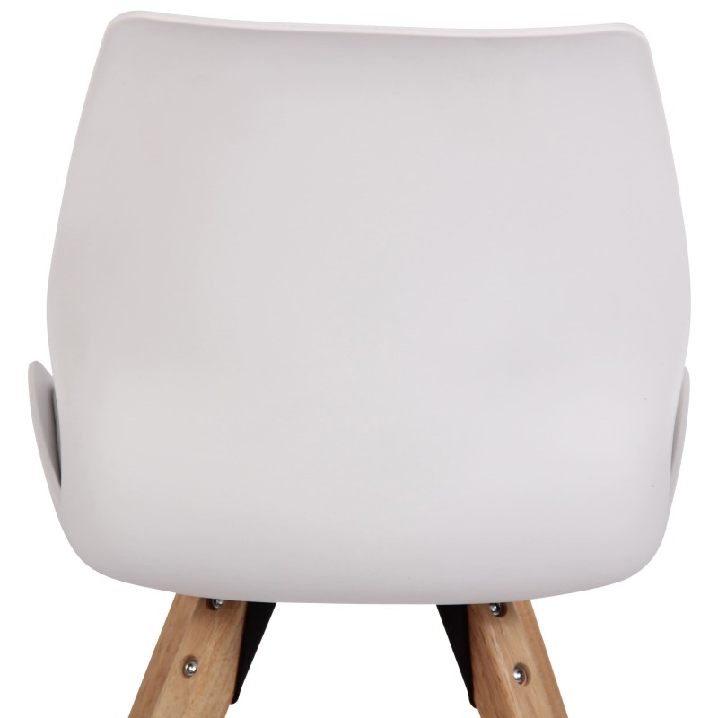 Silla Luna en plástico blanco