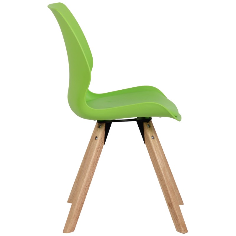 Silla Luna en plástico verde