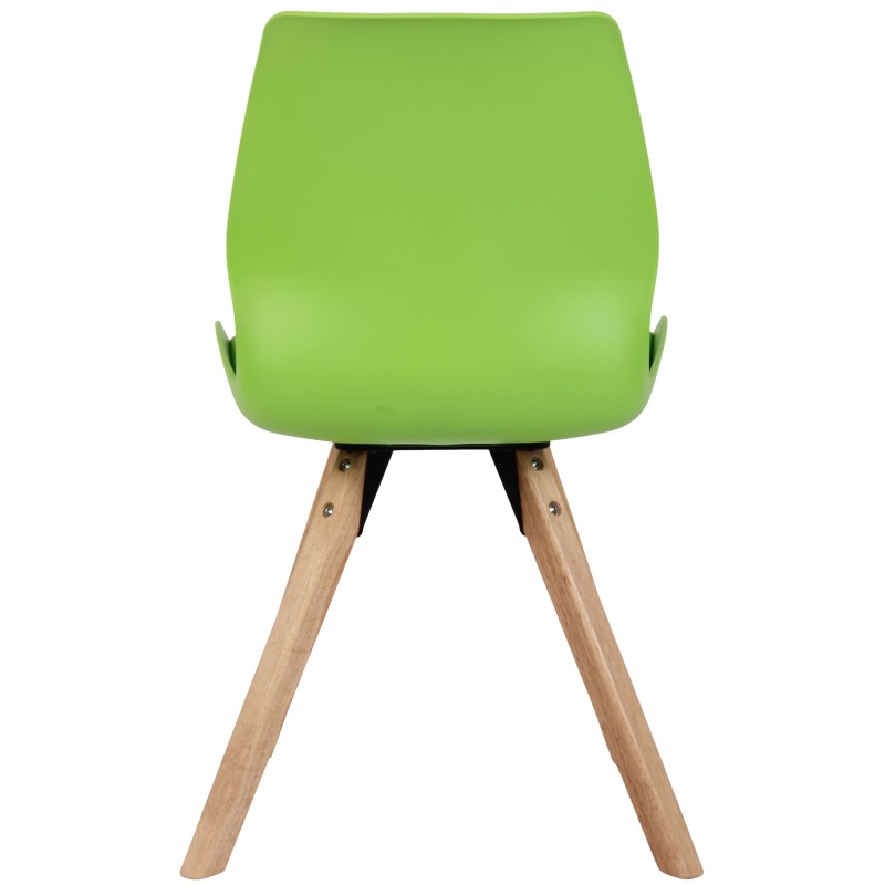 Silla Luna en plástico verde