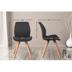 Silla Luna, símil piel negra Silla Luna, símil piel negra