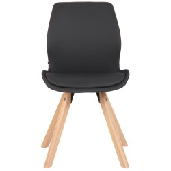 Silla Luna, símil piel negra Silla Luna, símil piel negra