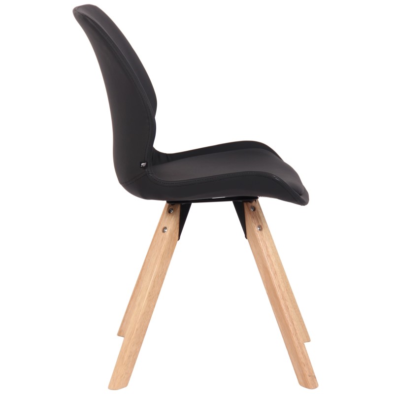 Silla Luna, símil piel negra Silla Luna, símil piel negra