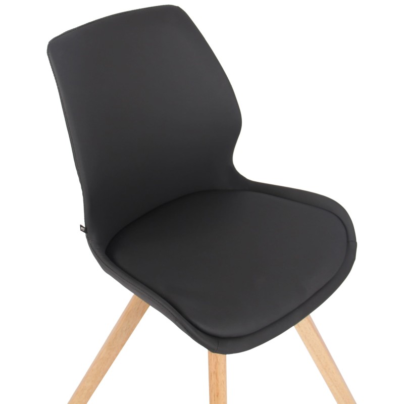 Silla Luna, símil piel negra Silla Luna, símil piel negra