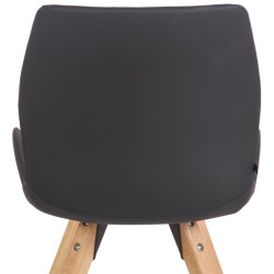 Silla Luna, símil piel negra Silla Luna, símil piel negra