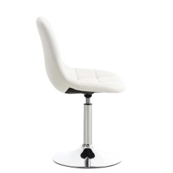 Conjunto de 2 sillas Emil, polipiel blanca Conjunto de 2 sillas Emil, polipiel blanca