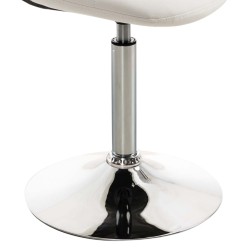 Conjunto de 2 sillas Emil, polipiel blanca Conjunto de 2 sillas Emil, polipiel blanca