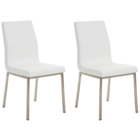 Juego de 2 sillas de comedor Colmar blancas