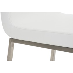 Juego de 2 sillas de comedor Colmar blancas