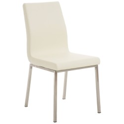 Juego de 2 sillas de comedor Colmar color crema Juego de 2 sillas de comedor Colmar color crema