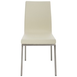 Juego de 2 sillas de comedor Colmar color crema Juego de 2 sillas de comedor Colmar color crema