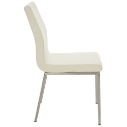 Juego de 2 sillas de comedor Colmar color crema Juego de 2 sillas de comedor Colmar color crema