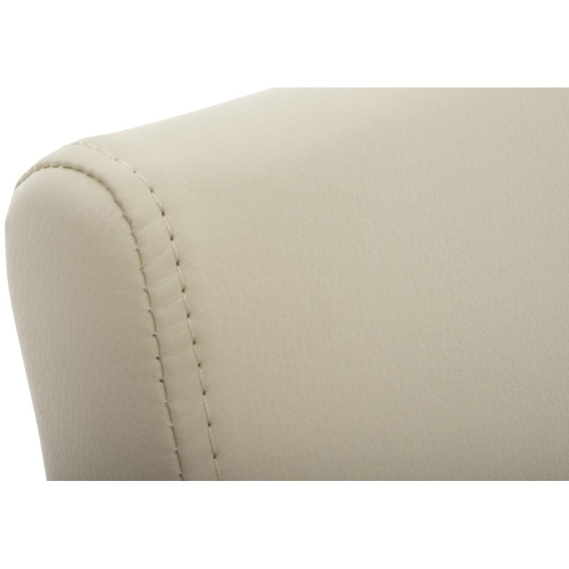 Juego de 2 sillas de comedor Colmar color crema