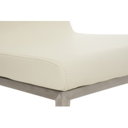 Juego de 2 sillas de comedor Colmar color crema Juego de 2 sillas de comedor Colmar color crema