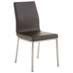 Juego de 2 sillas de comedor Colmar marrones Juego de 2 sillas de comedor Colmar marrones