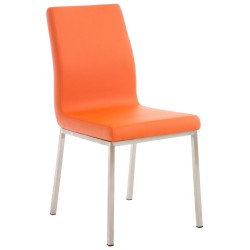 Juego de 2 sillas de comedor Colmar color naranja Juego de 2 sillas de comedor Colmar color naranja