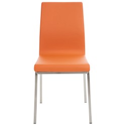 Juego de 2 sillas de comedor Colmar color naranja Juego de 2 sillas de comedor Colmar color naranja