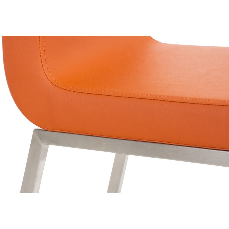 Juego de 2 sillas de comedor Colmar color naranja