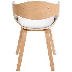 Juego de 2 sillas Kingston, piel sintética, natural/blanco Juego de 2 sillas Kingston, piel sintética, natural/blanco