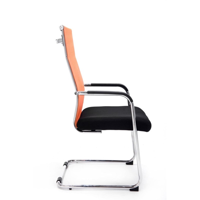 Juego de 2 sillas de visita Brenda color naranja