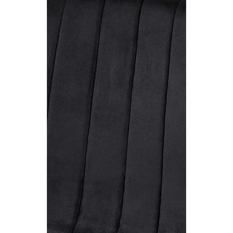 Conjunto de 4 sillas Dijon en terciopelo negro