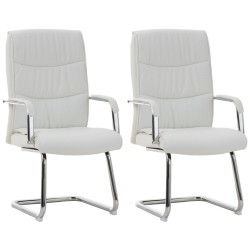 Juego de 2 sillas Caro blancas