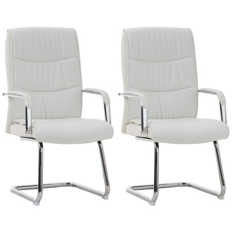 Juego de 2 sillas Caro blancas