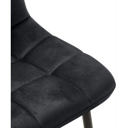 Juego de 4 sillas de comedor Antibes negras Juego de 4 sillas de comedor Antibes negras