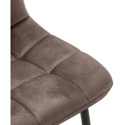 Juego de 4 sillas de comedor Antibes marrones