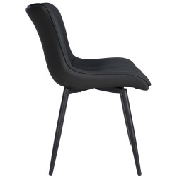 Silla Largo, símil piel negra Silla Largo, símil piel negra