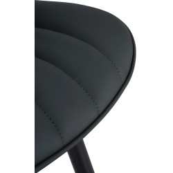 Silla Largo, símil piel negra Silla Largo, símil piel negra