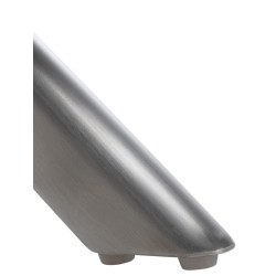 Silla de comedor tipo columpio en terciopelo y acero inoxidable negro