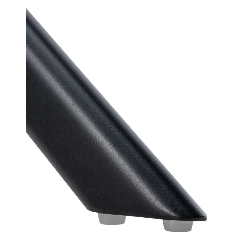 Silla de comedor tipo columpio en terciopelo negro y crema