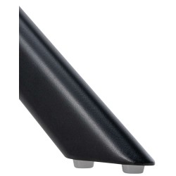 Silla de comedor tipo columpio en terciopelo negro