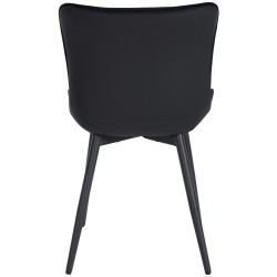 Silla Largo en terciopelo negro Silla Largo en terciopelo negro