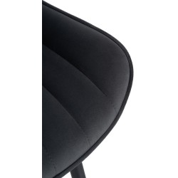 Silla Largo en terciopelo negro Silla Largo en terciopelo negro