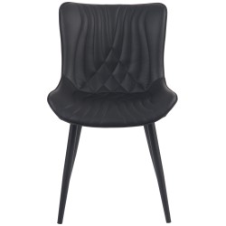 Silla Brady, piel sintética negra Silla Brady, piel sintética negra