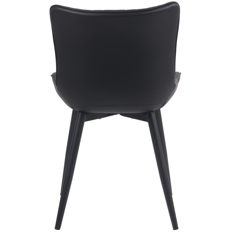 Silla Brady, piel sintética negra Silla Brady, piel sintética negra