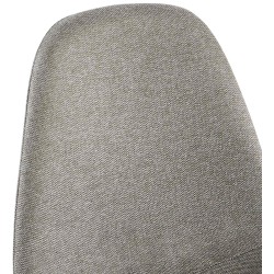 Silla de comedor Napier en tela gris claro Silla de comedor Napier en tela gris claro