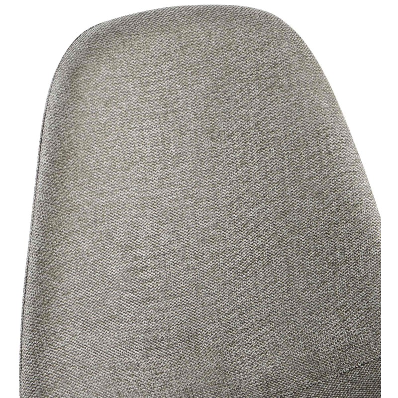 Silla de comedor Napier en tela gris claro