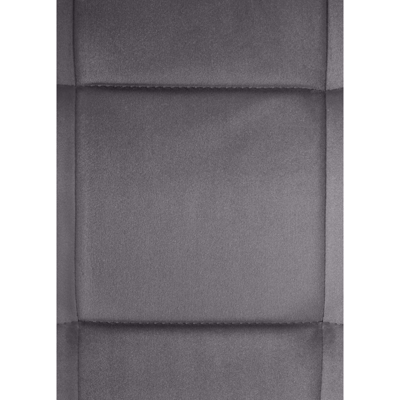 Silla de comedor Vermont en terciopelo gris oscuro