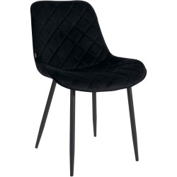 Silla Spring, terciopelo negro