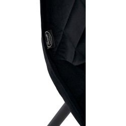 Silla Spring, terciopelo negro